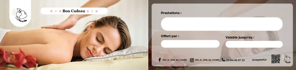Bon cadeau prestation modèle 2